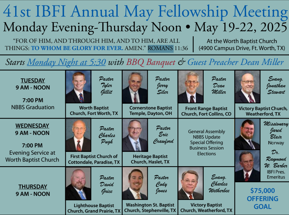 May Fellowship Meeting 2025